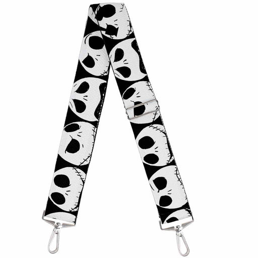 Purse Strap - Nightmare Before Christmas 7-Jack Expressions CLOSE-UP Black White Purse Straps Disney   