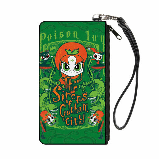 Canvas Zipper Wallet - SMALL - Chibi POISON IVY AND THE SIRENS OF GOTHAM CITY Ivy Greens Canvas Zipper Wallets DC Comics   