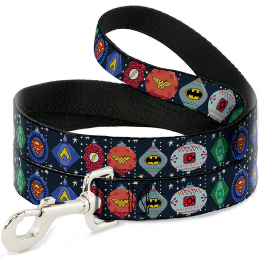 Dog Leash - DC Comics Justice League Holiday Ornament Icons and Stars Dog Leashes DC Comics   