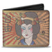 Bi-Fold Wallet - Geisha Distressed Repeat Bi-Fold Wallets Buckle-Down   