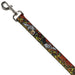Dog Leash - Born to Raise Hell CLOSE-UP Red Dog Leashes Buckle-Down   