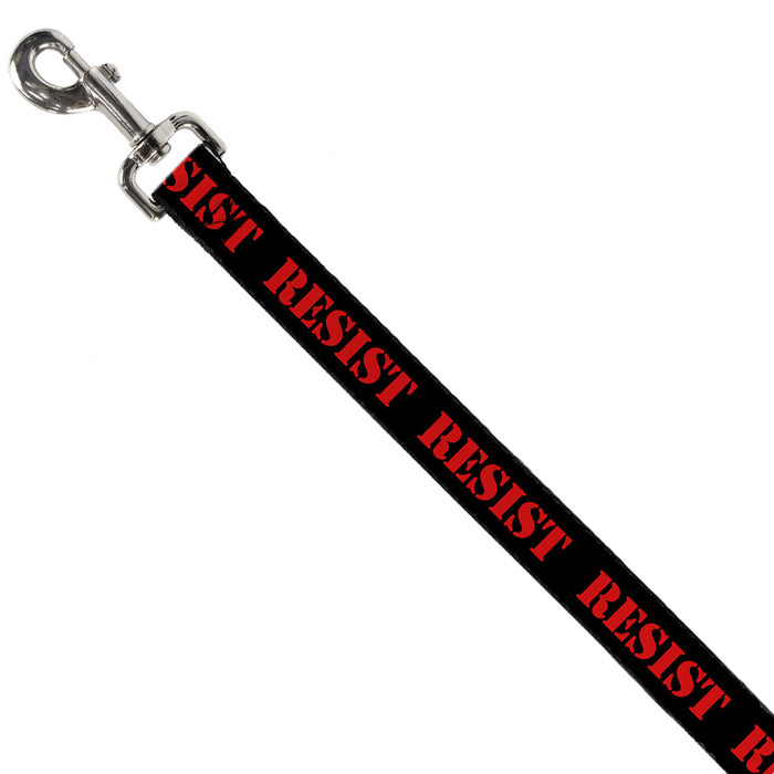 Dog Leash - RESIST Stencil Black/Red Dog Leashes Buckle-Down   