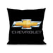 Pillow - THROW - Chevy Bowtie CHEVROLET Black Gold Gray Throw Pillows GM General Motors   