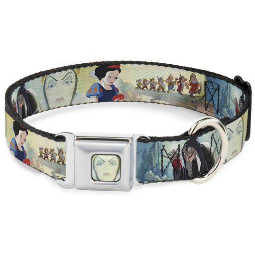 Evil Queen Face CLOSE-UP Full Color Seatbelt Buckle Collar - Snow White/Dwarves/Old Witch/Evil Queen Scenes Seatbelt Buckle Collars Disney   