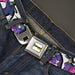 DARKWING DUCK Logo Full Color White/Yellow/Black Seatbelt Belt - Darkwing Duck 3-Poses White Webbing Seatbelt Belts Disney   