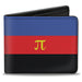 Bi-Fold Wallet - Flag Polyamorous Pi Symbol Blue Red Black Yellow Bi-Fold Wallets Buckle-Down   