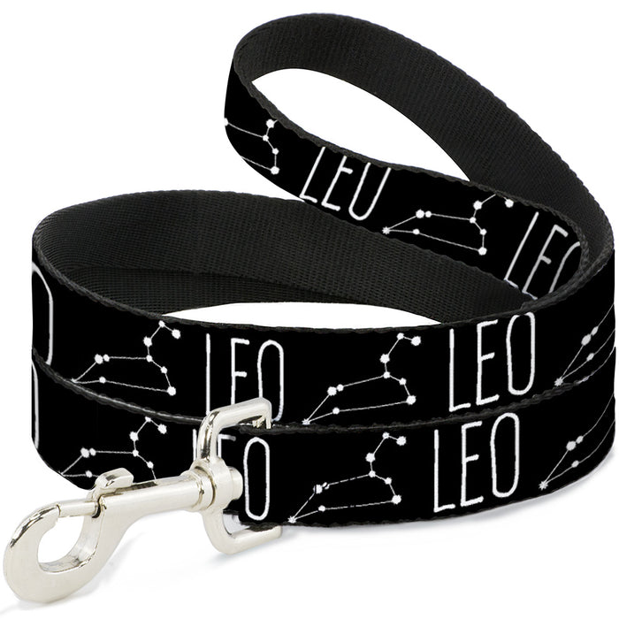 Dog Leash - Zodiac LEO/Constellation Black/White Dog Leashes Buckle-Down   