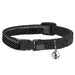 Cat Collar Breakaway - Hash Mark Stripe Black White Breakaway Cat Collars Buckle-Down   