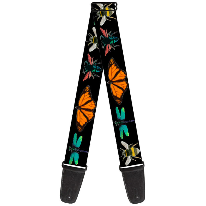 Guitar Strap - Insects CLOSE-UP Black Guitar Straps Buckle-Down   