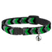 Cat Collar Breakaway - Chevron Green Black Gray Breakaway Cat Collars Buckle-Down   