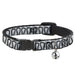 Cat Collar Breakaway - Harley Quinn's Collar Ruffle White Black Breakaway Cat Collars DC Comics   