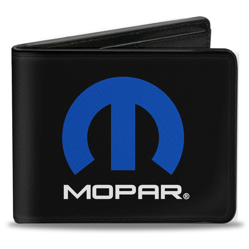 Bi-Fold Wallet - MOPAR Logo Black Blue White Bi-Fold Wallets Mopar   