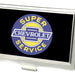 Business Card Holder - SMALL - CHEVROLET SUPER SERVICE Logo FCG Black Blue Yellow White Business Card Holders GM General Motors   