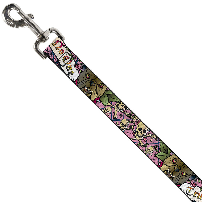 Dog Leash - Trust No One Pink Dog Leashes Buckle-Down   