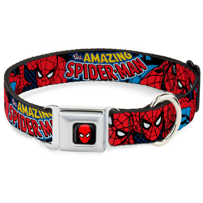 MARVEL UNIVERSE Spider-Man Full Color Seatbelt Buckle Collar - Amazing Spider-Man Seatbelt Buckle Collars Marvel Comics   