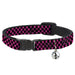 Cat Collar Breakaway - Checker Weathered Black Neon Pink Breakaway Cat Collars Buckle-Down   