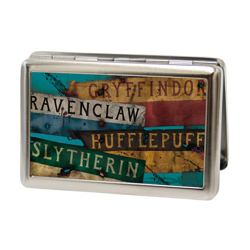 Business Card Holder - LARGE - Hogwarts House Banners Stacked FCG Metal ID Cases The Wizarding World of Harry Potter Default Title  