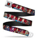 Descendants Apple Full Color Black Red Gold Seatbelt Belt - Descendants 11-Character Group Pose Reds/Gray Webbing Seatbelt Belts Disney   