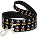 Dog Leash - Classic Mickey Mouse Pose Black Dog Leashes Disney   