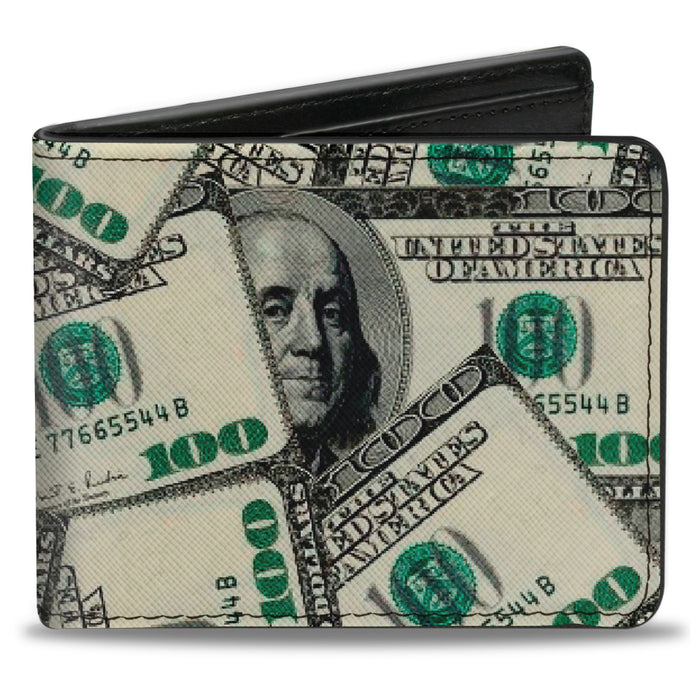 Bi-Fold Wallet - Benjamins Bi-Fold Wallets Buckle-Down   