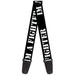 Guitar Strap - I'M A FIGHTER Black White Guitar Straps Buckle-Down   