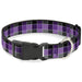 Plastic Clip Collar - Checker Mosaic Purple Plastic Clip Collars Buckle-Down   