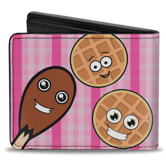 Bi-Fold Wallet - Fried Chicken & Waffles Plaid Pinks Bi-Fold Wallets Buckle-Down   