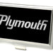 Business Card Holder - SMALL - PLYMOUTH Text Logo FCG Black Silver Fade Business Card Holders Dodge   