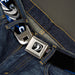 Cobra Head Full Color Black White Seatbelt Belt - COBRA JET/Cobra Head Flame Black/Blue/White Webbing Seatbelt Belts Ford   