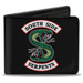 Bi-Fold Wallet - Riverdale SOUTH SIDE SERPENTS Patch Black Bi-Fold Wallets Riverdale   