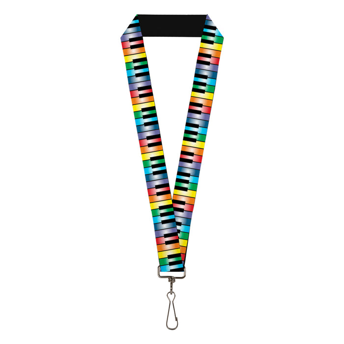 Lanyard - 1.0" - Piano Keys Rainbow Lanyards Buckle-Down   