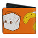 Bi-Fold Wallet - Take Out Fortune Cookies Orange Bi-Fold Wallets Buckle-Down   