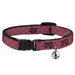 Cat Collar Breakaway - Checker Crimson Red Gray Breakaway Cat Collars Buckle-Down   