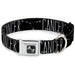 Dog Bone Seatbelt Buckle Collar - Zodiac CANCER/Constellation Black/White Seatbelt Buckle Collars Buckle-Down   