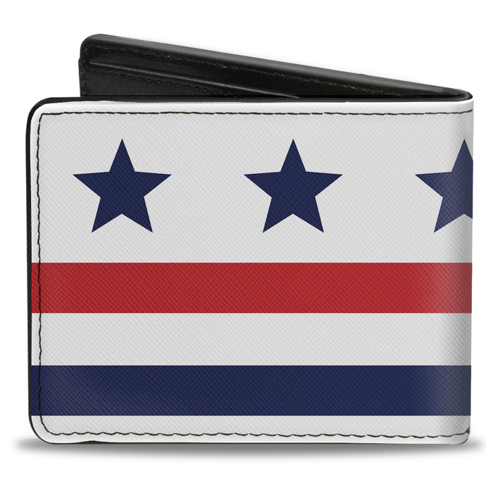Bi-Fold Wallet - Americana Stars & Stripes7 White Blue Red Bi-Fold Wallets Buckle-Down   