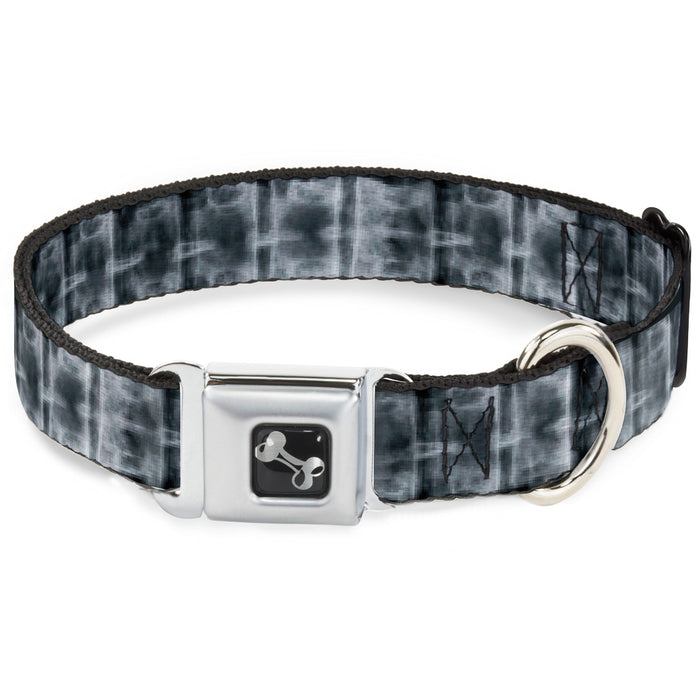 Dog Bone Seatbelt Buckle Collar - Spinal X-Ray Black/White Seatbelt Buckle Collars Buckle-Down   
