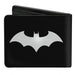 Bi-Fold Wallet - Batman Tech Action Pose + Bat Logo Black White Bi-Fold Wallets DC Comics   
