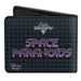 Bi-Fold Wallet - Kingdom Hearts II SPACE PARANOIDS Sora Pose Grid Black Blues Bi-Fold Wallets Disney   