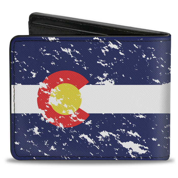 Bi-Fold Wallet - Colorado Flags4 Weathered Bi-Fold Wallets Buckle-Down   