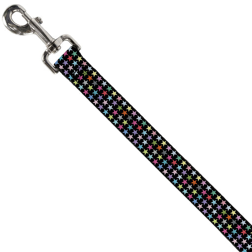 Dog Leash - Mini Stars Black/Multi Color Dog Leashes Buckle-Down   