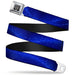 BD Wings Logo CLOSE-UP Full Color Black Silver Seatbelt Belt - Galaxy Arch Blues/White Webbing Seatbelt Belts Buckle-Down   