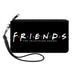 Canvas Zipper Wallet - LARGE - FRIENDS-THE TELEVISION SERIES Logo Black White Multi Color Canvas Zipper Wallets Friends   