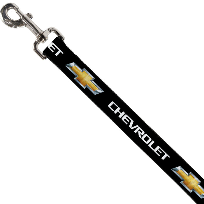 Dog Leash - Chevy Bowtie Black/Gold Logo REPEAT Dog Leashes GM General Motors   