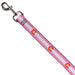 Dog Leash - Colorado Flags5 Repeat Light Pink/White/Pink/Yellow Dog Leashes Buckle-Down   
