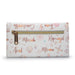 Envelope Fold Over Wallet PU - Disney Princess Script and Icons Collage White Pinks Clutch Snap Closure Wallets Disney   