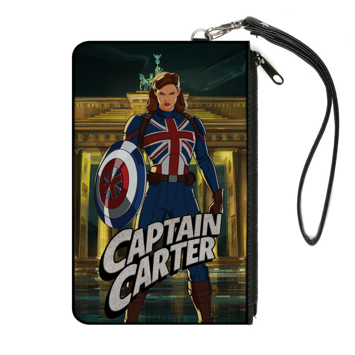 Canvas Zipper Wallet - SMALL - Marvel Studios What If ? CAPTAIN CARTER Shield Pose Canvas Zipper Wallets Marvel Comics   