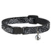 Cat Collar Breakaway - Floral Paisley2 Black White Breakaway Cat Collars Buckle-Down   