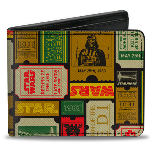 Bi-Fold Wallet - Star Wars Return of the Jedi Movie Release Collage Bi-Fold Wallets Star Wars   