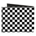 Black and White Checkered Canvas Bi-Fold Wallet Canvas Bi-Fold Wallets Buckle-Down   