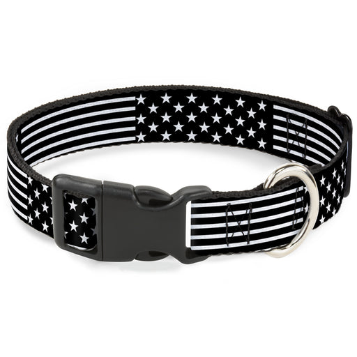 Plastic Clip Collar - Americana Stars & Stripes2 Black/White Plastic Clip Collars Buckle-Down   